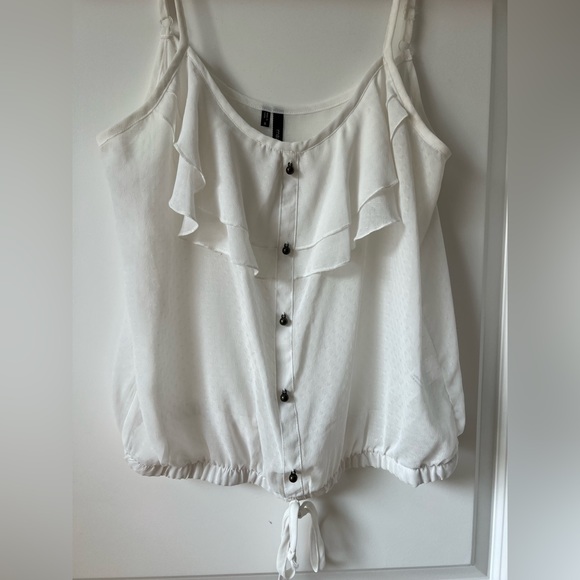 **Maurice’s Sheer Ruffle Tank, Small - Picture 2 of 9